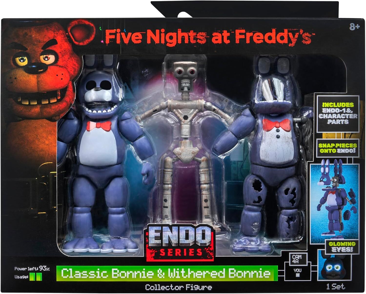 Five Nights at Freddy's -  Endo Series - Skeleton with Classic Bonnie and Withered Bonnie Costume Pieces
