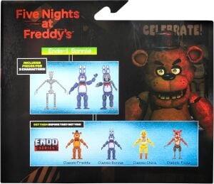 Five Nights at Freddy's -  Endo Series - Skeleton with Classic Bonnie and Withered Bonnie Costume Pieces