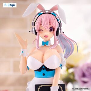 Super Sonico - BiCute Bunnies Figure - Waitress Light Blue Ver.