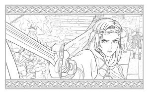 The Lord of the Rings: The War of the Rohirrim Official Colouring Book