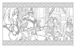 The Lord of the Rings: The War of the Rohirrim Official Colouring Book